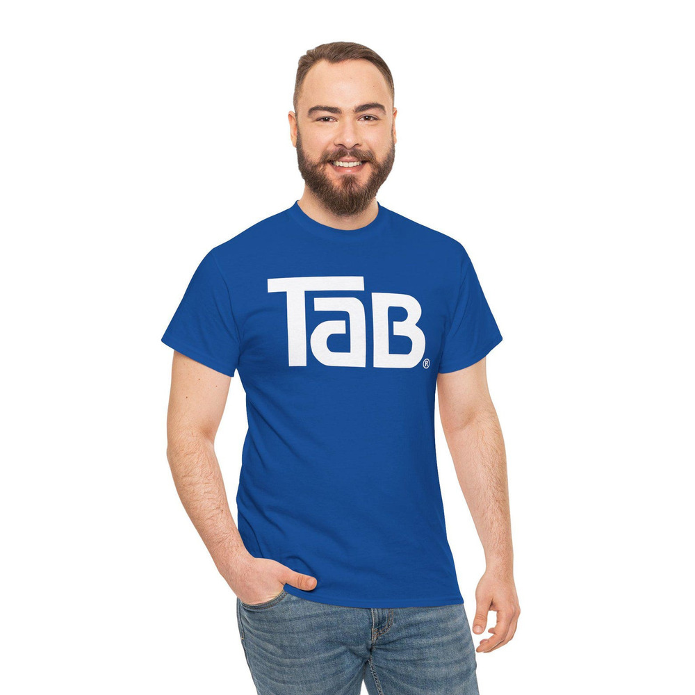Tab Cola Soda Drink T Shirt Royal Blue